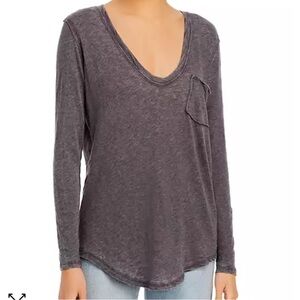 Betty Long Sleeve Pocket Tee | FREE PEOPLE | SMALL